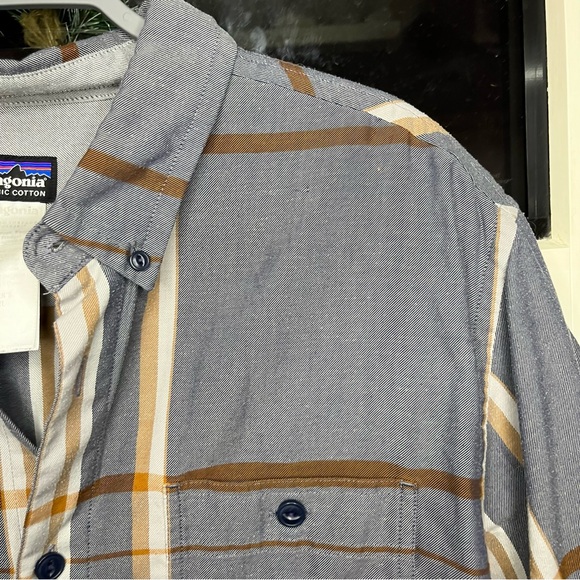 Patagonia Organic Cotton Plaid Short Sleeve Shirt | Men’s XL - Picture 8 of 10